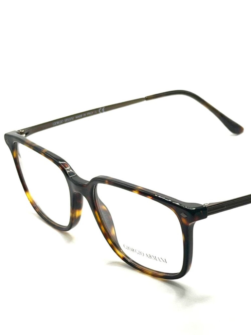 NEW GIORGIO ARMANI AR 7183 5026 HAVANA MEN RECTANGLE EYEGLASSES 55MM 17 150